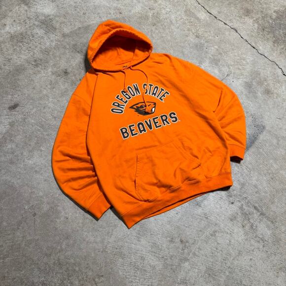Orange Oregon State Beavers College Logo Hoodie - Picture 5 of 8